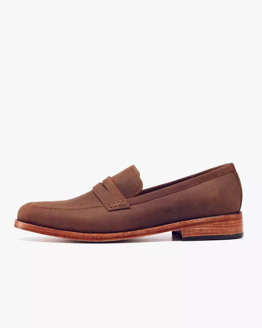 Nisolo Men's Chamberlain Penny Loafer - Oak 8 Nisolo Men's Chamberlain Penny Loafer - Oak