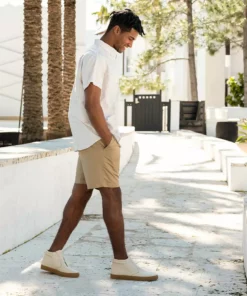 Nisolo Men's Cortez Mid Top Sneaker - Bone + Gum 12 Nisolo Men's Cortez Mid Top Sneaker - Bone + Gum