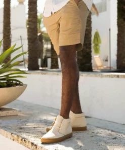 Nisolo Men's Cortez Mid Top Sneaker - Bone + Gum 11 Nisolo Men's Cortez Mid Top Sneaker - Bone + Gum