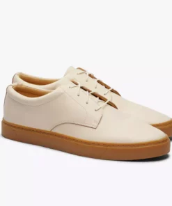 Nisolo Men's Diego Low Top Sneaker - Bone + Gum