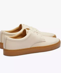 Nisolo Men's Diego Low Top Sneaker - Bone + Gum 18 Nisolo Men's Diego Low Top Sneaker - Bone + Gum