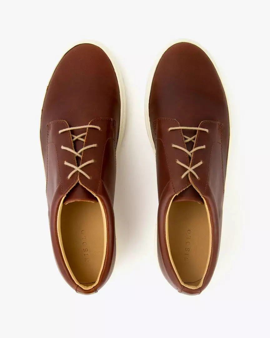 Nisolo Men's Diego Low Top Sneaker - Brandy 10 Nisolo Men's Diego Low Top Sneaker - Brandy