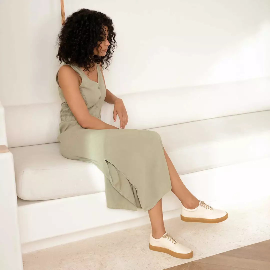 Nisolo Elayna Sneaker - Bone + Gum Shoes 3 Nisolo Elayna Sneaker - Bone + Gum Shoes