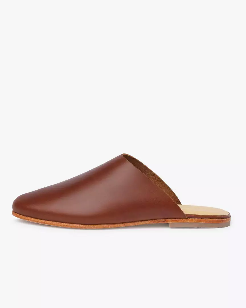 Nisolo Lima Slip On Mule - Brandy 8 Nisolo Lima Slip On Mule - Brandy