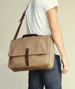 Nisolo Loreto Messenger Bag - Waxed Canvas 13 Nisolo Loreto Messenger Bag - Waxed Canvas