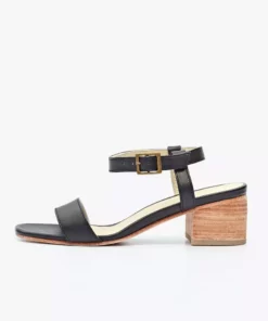 Nisolo Lucia Block Heel Sandal - Black