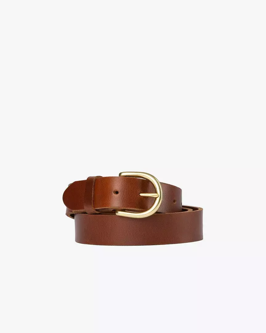 Nisolo Women's Noemi Belt - Brandy 1 Nisolo Women's Noemi Belt - Brandy