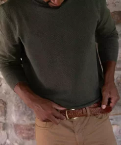 Nisolo Men's Teyo Woven Belt - Brandy