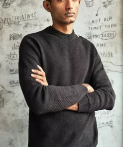 No Nasties Men's Buttoned Jumper Sweater