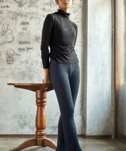 No Nasties Indigo Flared Pants