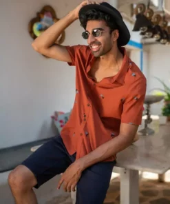 No Nasties Men's Diego Half Sleeve Shirt