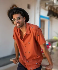 No Nasties Men's Diego Half Sleeve Shirt