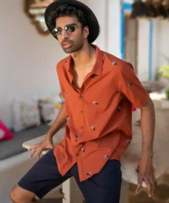 No Nasties Men's Diego Half Sleeve Shirt