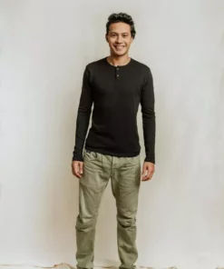 No Nasties Men's Bristol Henley Shirt