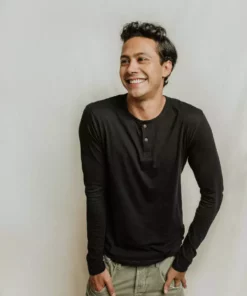 No Nasties Men's Bristol Henley Shirt