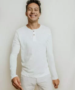 No Nasties Men's Henley Shirt - Manchester 9 No Nasties Men's Henley Shirt - Manchester