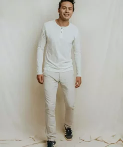 No Nasties Men's Henley Shirt - Manchester 8 No Nasties Men's Henley Shirt - Manchester