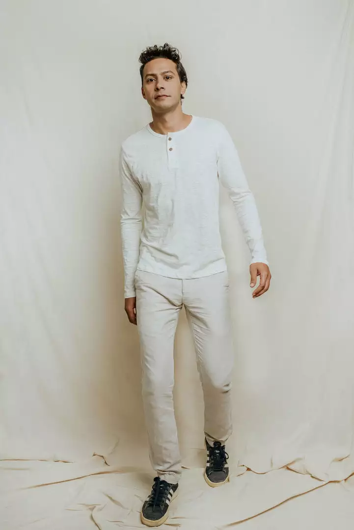 No Nasties Men's Henley Shirt - Manchester 3 No Nasties Men's Henley Shirt - Manchester