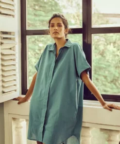 No Nasties Ocean Shirt Dress