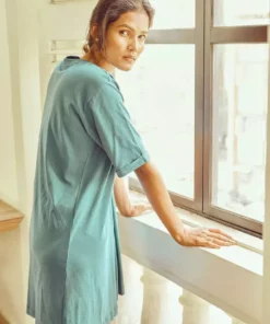 No Nasties Twist T-Shirt Dress Clothing