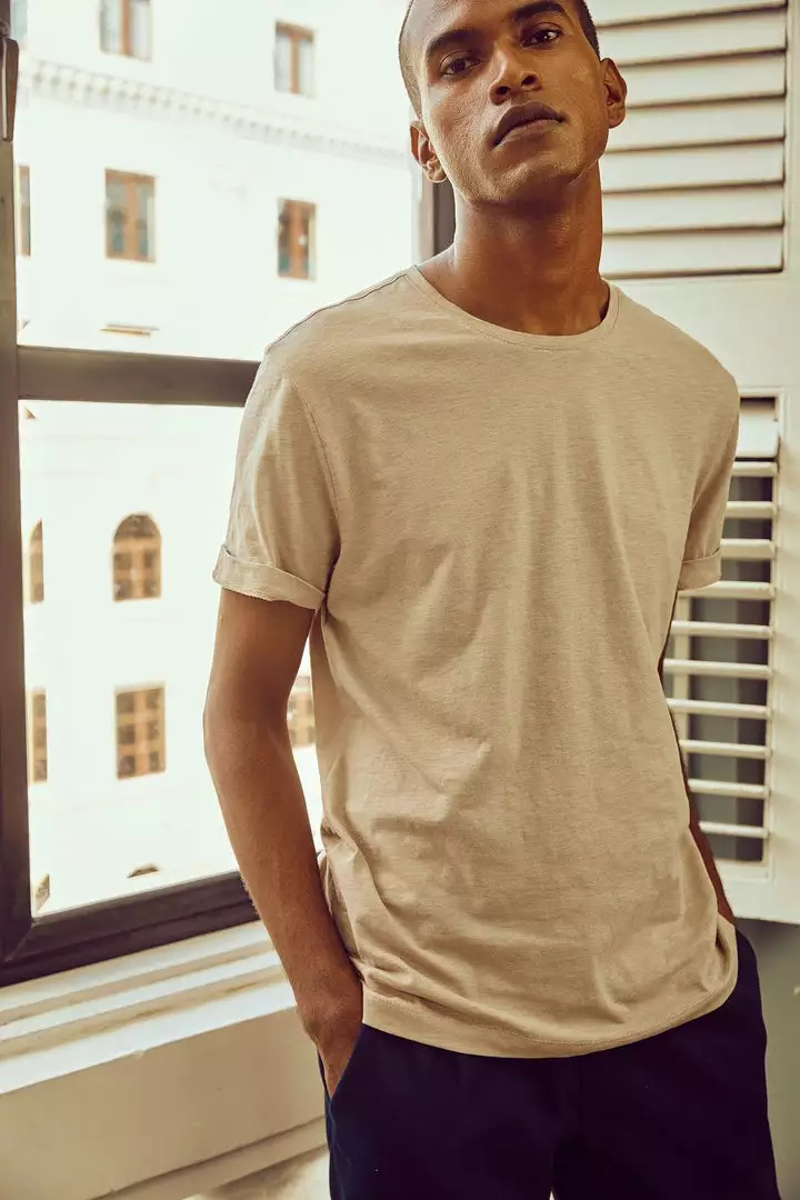 No Nasties Men's Sand Classic Tee 1 No Nasties Men's Sand Classic Tee