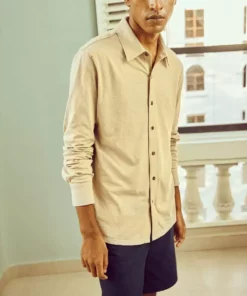No Nasties Men's Sand Knit Shirt