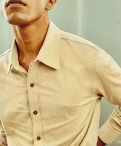 No Nasties Men's Sand Knit Shirt