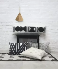 Casa Amarosa Noir Celestial XL Lumbar Pillow Cover