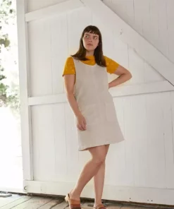 North Of West Caroline Upcycled Jumper Dress - Fog