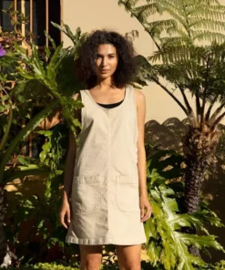 North Of West Caroline Upcycled Jumper Dress - Fog