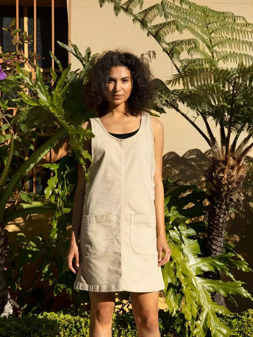 North Of West Caroline Upcycled Jumper Dress - Fog 1 North Of West Caroline Upcycled Jumper Dress - Fog