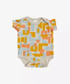 North Of West Baby's Decades Onesie - Fog