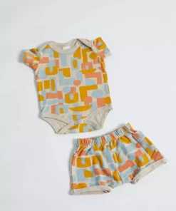 North Of West Baby's Decades Onesie - Fog