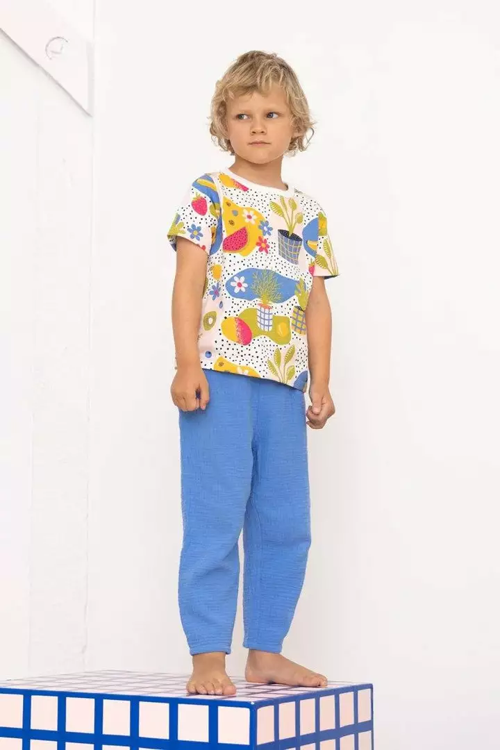 North Of West Kids' Double Cloth Breezy Pants - Adriatic Sale 1 North Of West Kids' Double Cloth Breezy Pants - Adriatic Sale