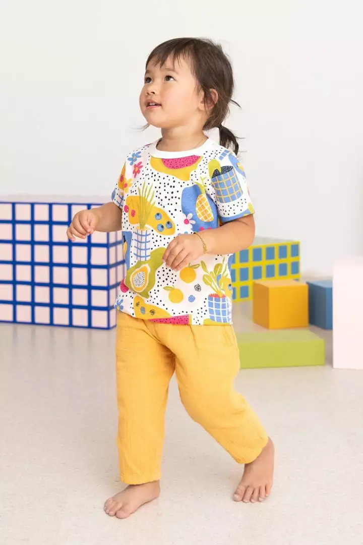 North Of West Kids' Double Cloth Breezy Pants - Marigold 1 North Of West Kids' Double Cloth Breezy Pants - Marigold