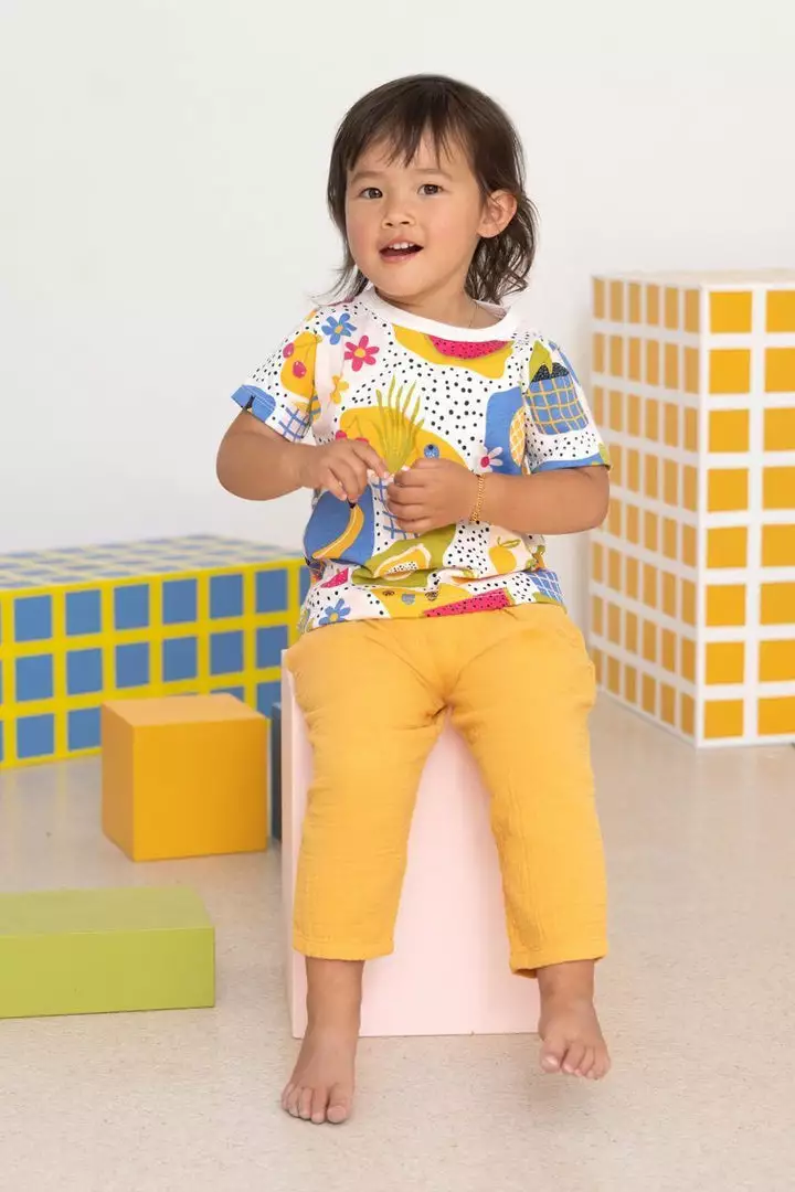 North Of West Kids' Double Cloth Breezy Pants - Marigold 2 North Of West Kids' Double Cloth Breezy Pants - Marigold