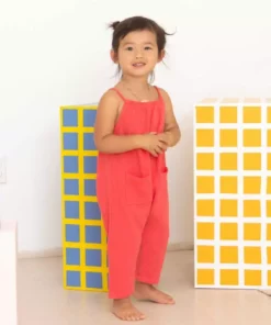 North Of West Kids' Double Cloth Jumpsuit - Azalea Sale