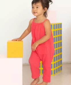 North Of West Kids' Double Cloth Jumpsuit - Azalea Sale
