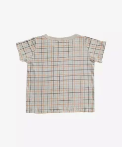 North Of West Sale Kids' Grid Tee - Fog