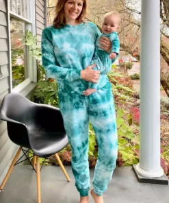 North Of West Julie Tie Dye Joggers - Atlantic