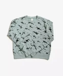 North Of West Sale Max Orcas Sweatshirt - Sea Mist