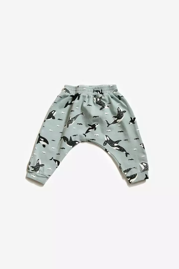 North Of West Sale Baby's Orcas Harem Pants - Sea Mist 1 North Of West Sale Baby's Orcas Harem Pants - Sea Mist