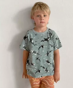 North Of West Kids' Orcas Tee - Sea Mist Best Sellers