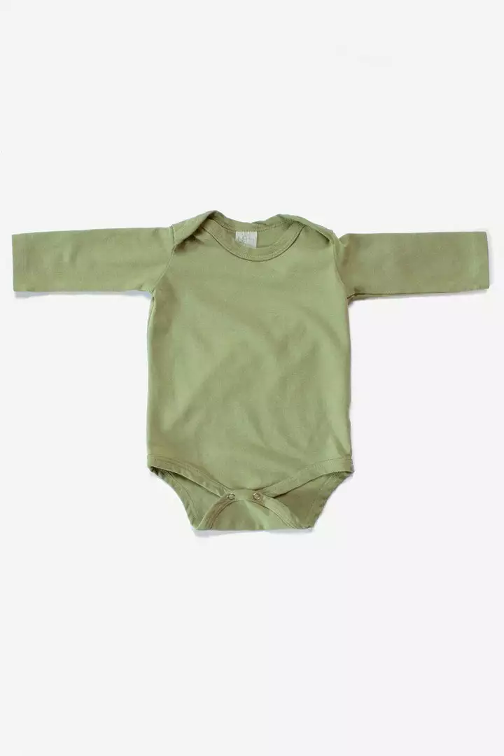 North Of West Sale Baby's Long Sleeve Onesie - Moss 1 North Of West Sale Baby's Long Sleeve Onesie - Moss