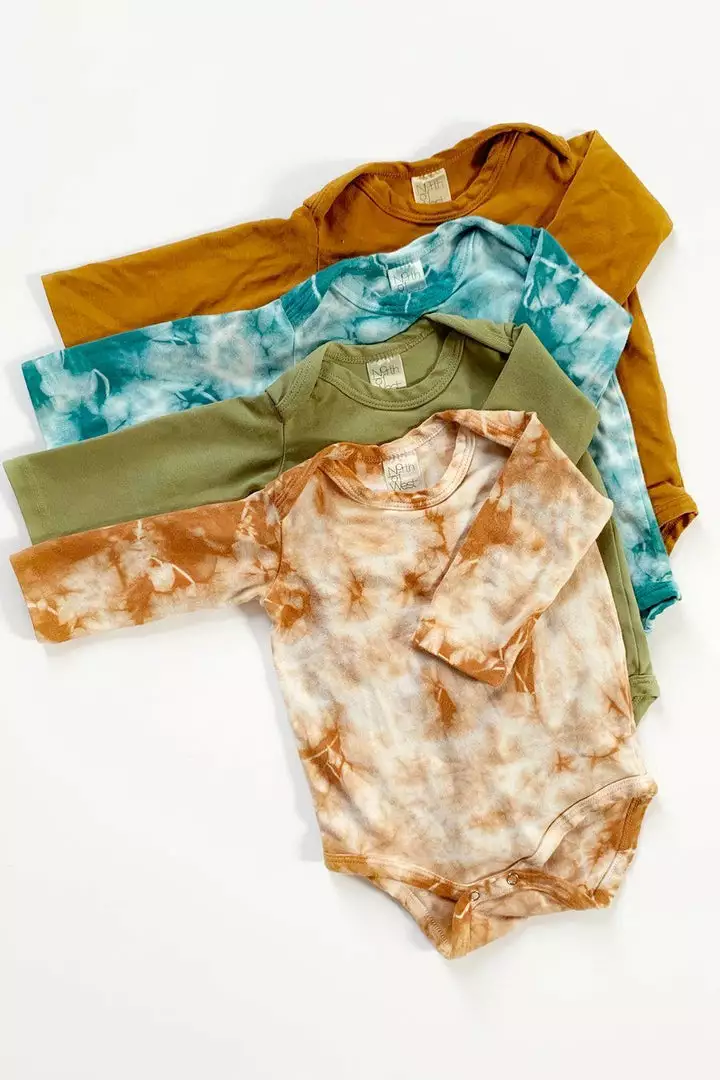 North Of West Sale Baby's Long Sleeve Onesie - Moss 3 North Of West Sale Baby's Long Sleeve Onesie - Moss