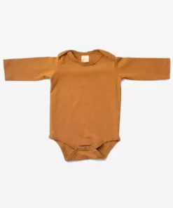 North Of West Sale Baby's Long Sleeve Onesie - Spice