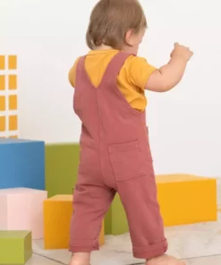 North Of West Sale Kids' Play Overalls - Mulberry