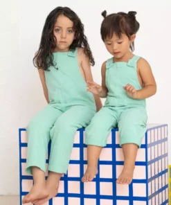 North Of West Sale Kids' Play Overalls - Seafoam