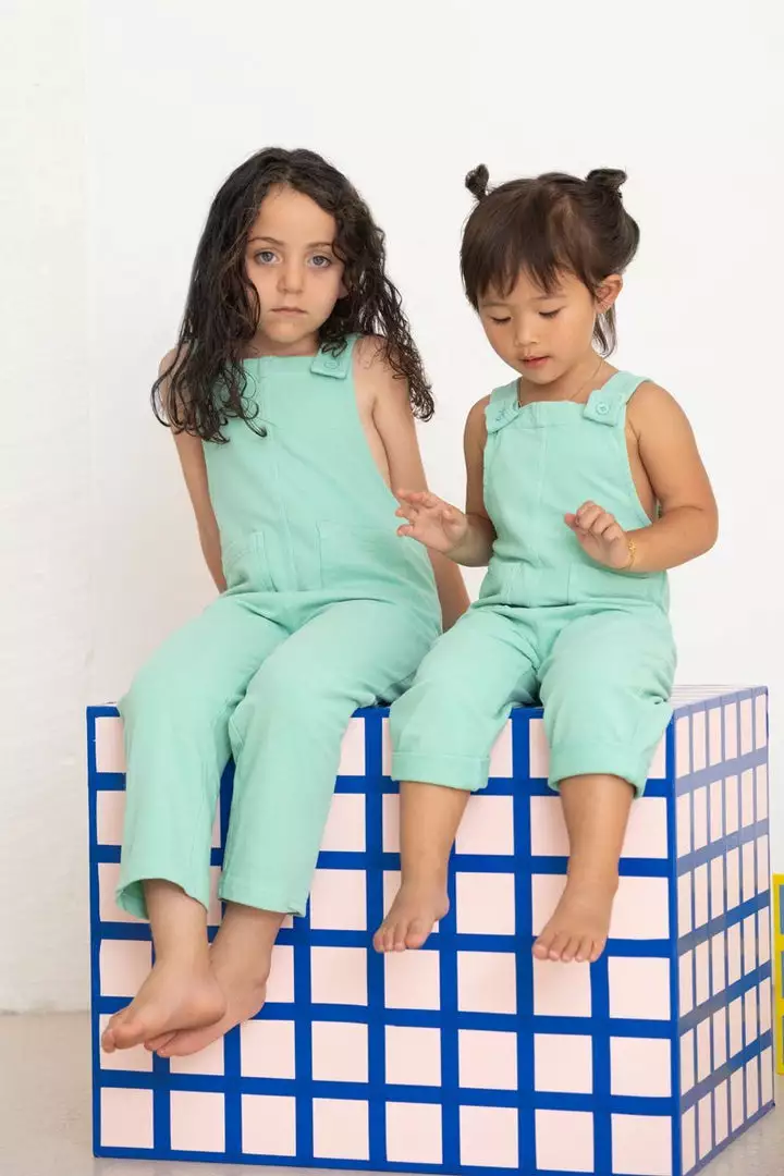 North Of West Sale Kids' Play Overalls - Seafoam 2 North Of West Sale Kids' Play Overalls - Seafoam