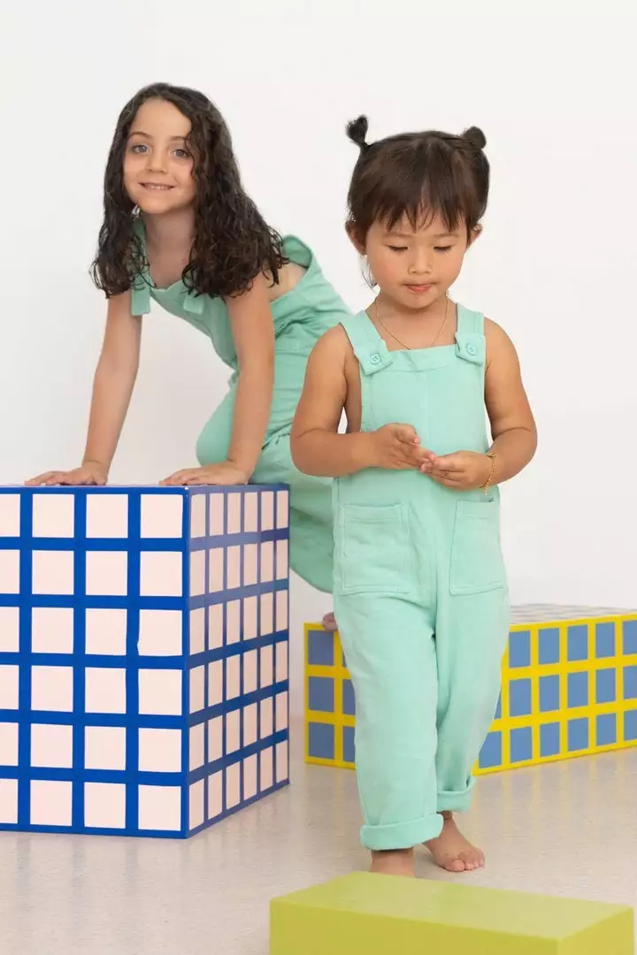 North Of West Sale Kids' Play Overalls - Seafoam 3 North Of West Sale Kids' Play Overalls - Seafoam